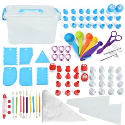 127pcs cake pastry nozzles piping icing cream decorating tips tool sets with storage box