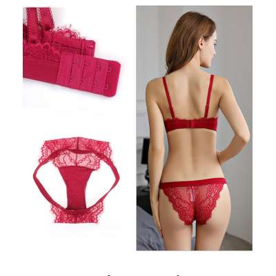 New Design Wholesale Mature Women Sexy Night Lace Fancy Bra And Panty Set