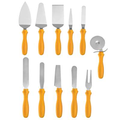 Wholesale Houeshold Kitchen Appliances Cream Cheese Spatula Pizza Cutter Cake knife Slicker Scraper