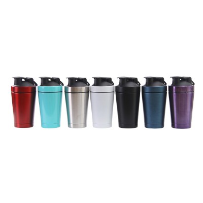 Smaller 500ml Double Wall Stainless Steel Vacuum Cold/Hot Shaker Cup For Gym Workout Sports