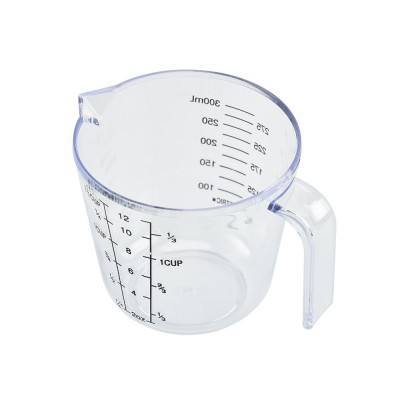 12oz 300ml plastic portable handle baking liquid flour cup measuring cups with scale